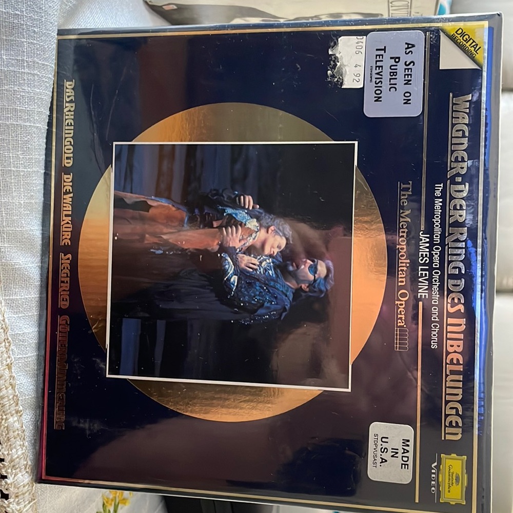 Richard Wagner Der Ring Nibelungen opera and chorus VHS set (unopened)